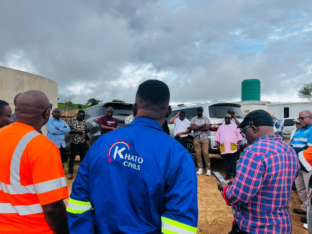 Parliamentary Committee on Natural Resources led by Chairperson Tiaone Hendry touring the Salima Lilongwe water project