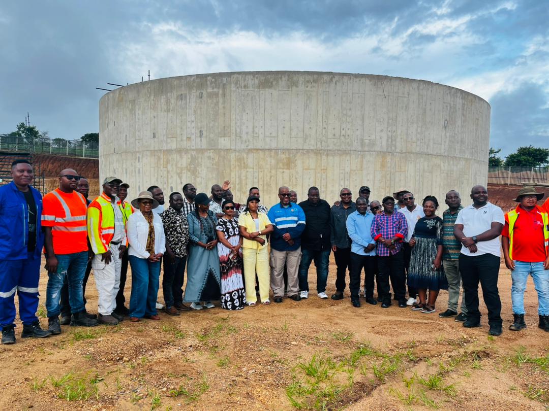 Parliamentary Committee on Natural Resources led by Chairperson Tiaone Hendry touring the Salima Lilongwe water project